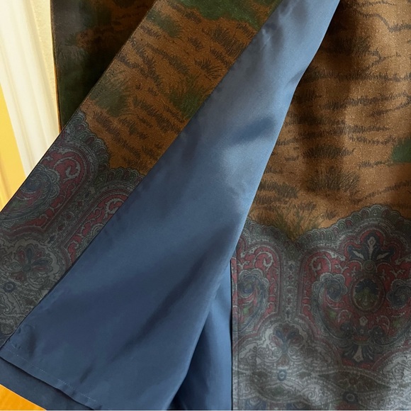 Vintage Ralph Lauren Oxfordshire Castle Country Wool Wrap Skirt with Leather 8 - Picture 10 of 10